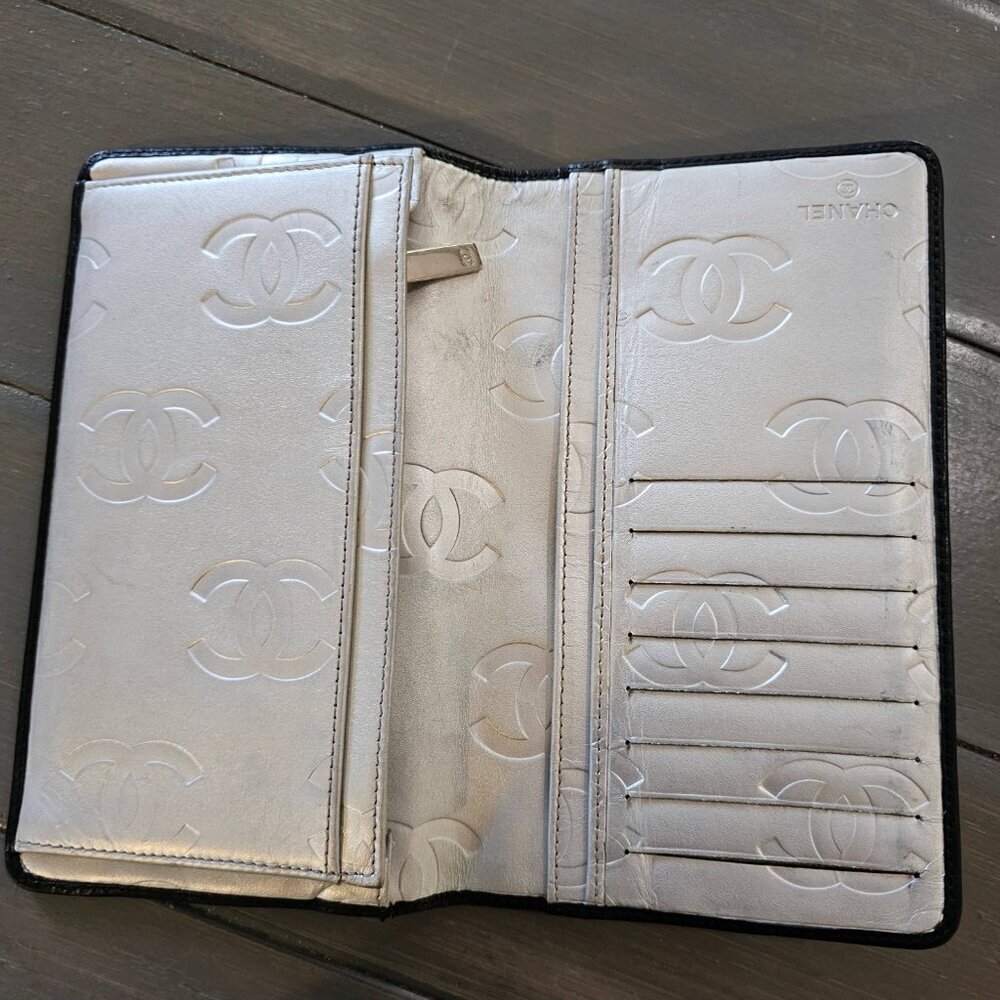 CHANEL Black Calfskin Quilted Cambon  Wallet One Size - Picture 5 of 15